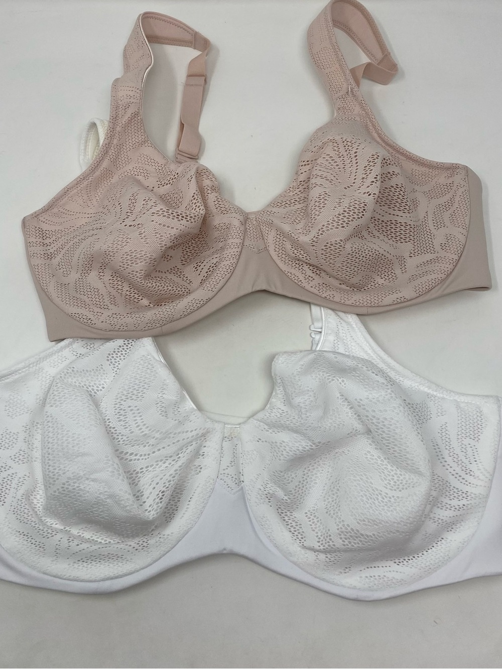 Bundle of 2 - Women’s Full Coverage Lace-Detail Underwire Bras Size 38C